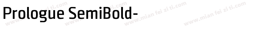 Prologue SemiBold字体转换